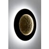 Holländer LUNA Aplique LED Marrón, dorado, Negro, 2 luces