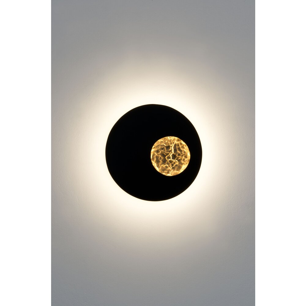 Holländer LUNA Aplique LED Marrón, dorado, Negro, 2 luces main product photo