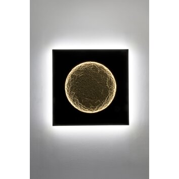 Holländer PLENILUNIO Aplique LED Marrón, dorado, Negro, 2 luces