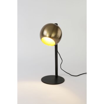 Holländer CLARICE Lámpara de mesa dorado, Negro, 1 luz