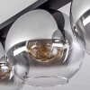 Koyoto  Lámpara de Techo Cristal 30 cm Transparente, Ahumado, 4 luces