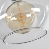 Koyoto  Lámpara de Techo Cristal 25 cm Transparente, 3 luces