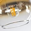 Koyoto  Lámpara Colgante Cristal 15 cm dorado, Transparente, 4 luces