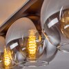 Koyoto  Lámpara de Techo Cristal 20 cm Transparente, Ahumado, 4 luces