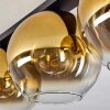 Koyoto  Lámpara de Techo Cristal 30 cm dorado, Transparente, 3 luces