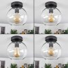 Koyoto  Lámpara de Techo Cristal 20 cm Transparente, 1 luz