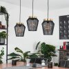 Madancos Lámpara Colgante Latón, Negro, 3 luces