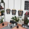 Madancos Lámpara Colgante Latón, Negro, 3 luces