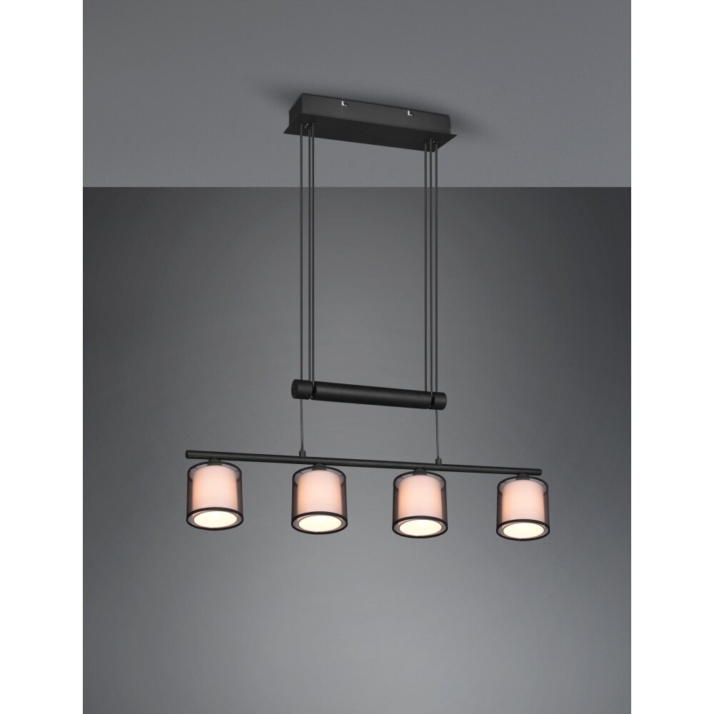Trio Burton Lámpara Colgante Negro, 4 luces main product photo