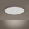 Leuchten-Direkt SPARKLE Lámpara de Techo LED Blanca, 1 luz, Mando a distancia