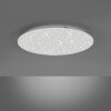 Leuchten-Direkt SPARKLE Lámpara de Techo LED Blanca, 1 luz, Mando a distancia