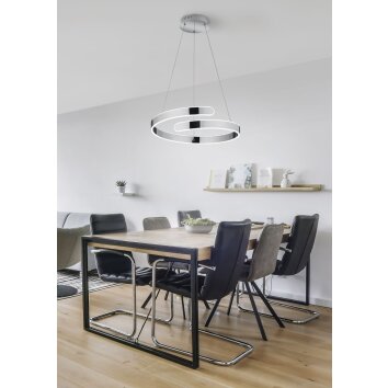 Reality Parma Lámpara Colgante LED Cromo, 1 luz