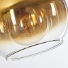 Koyoto  Lámpara de Techo Cristal 25 cm dorado, Transparente, 3 luces