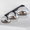 Koyoto  Lámpara de Techo Cristal 30 cm Transparente, Ahumado, 3 luces