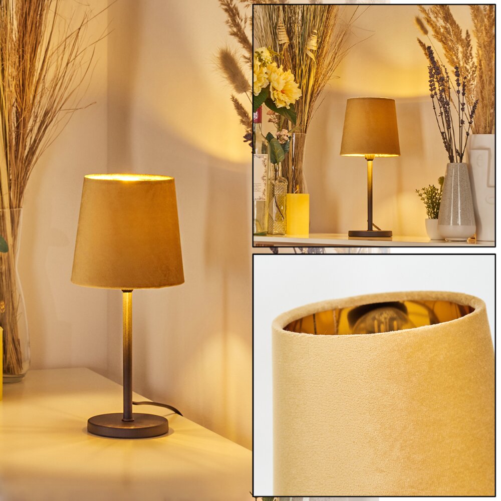 Frandina Lámpara de mesa Amarillo, dorado, 1 luz main product photo