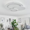 Tomazes Lámpara de Techo LED Blanca, 1 luz, Mando a distancia