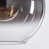 Koyoto  Lámpara Colgante Cristal 30 cm Transparente, Ahumado, 2 luces