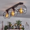 Koyoto  Lámpara de Techo Cristal 25 cm Transparente, Ahumado, 3 luces