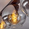 Koyoto  Lámpara de Techo Cristal 25 cm Transparente, Ahumado, 3 luces