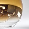 Koyoto  Lámpara de Techo Cristal 20 cm dorado, Transparente, 3 luces