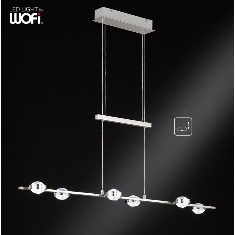 WOFI SLIGO Aplique LED Níquel-mate, 12 luces main product photo