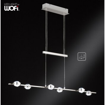 WOFI SLIGO Aplique LED Níquel-mate, 12 luces