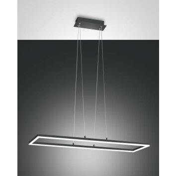 Fabas Luce Bard Lámpara Colgante LED Antracita, 1 luz
