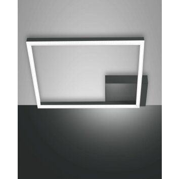 Fabas Luce Bard Lámpara de Techo LED Antracita, 1 luz