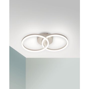 Fabas Luce Giotto Lámpara de Techo LED Blanca, 1 luz