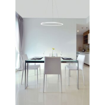 Fabas Luce Giotto Lámpara Colgante LED Blanca, 1 luz