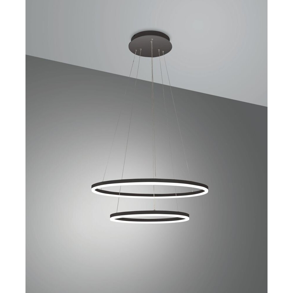 Fabas Luce Giotto Lámpara Colgante LED Negro, 1 luz main product photo