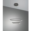 Fabas Luce Giotto Lámpara Colgante LED Negro, 1 luz