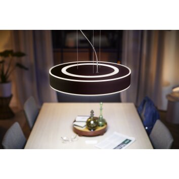 Philips Hue Enrave Lámpara Colgante LED Negro, 1 luz, Mando a distancia