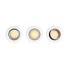 Philips Hue Milliskin Lámpara empotrable LED Blanca, 3 luces
