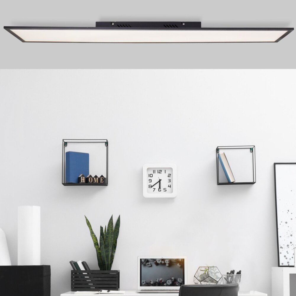 Brilliant Jacinda Lámpara de Techo LED Negro, 1 luz, Mando a distancia main product photo