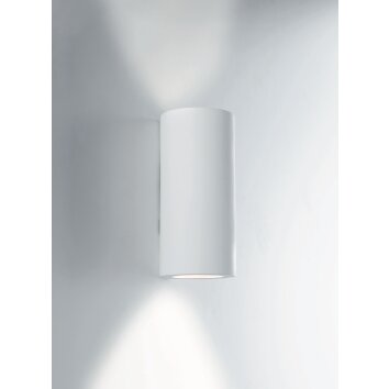 Luce Design Banjie Aplique puede ser pintada con colores estándar, Blanca, 2 luces