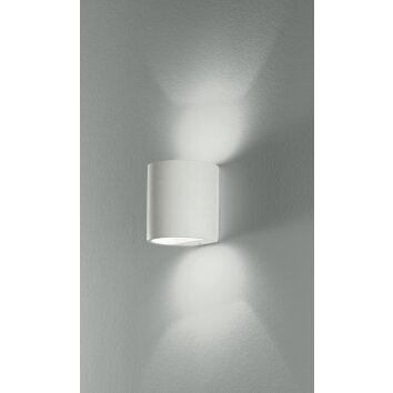 Luce Design Shine Aplique puede ser pintada con colores estándar, Blanca, 1 luz