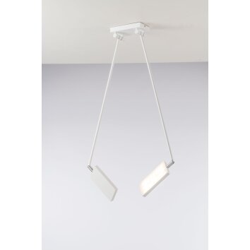 Luce Design Book Lámpara de Techo LED Blanca, 2 luces
