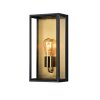 Konstsmide Carpi Aplique para exterior Latón, Negro, 1 luz