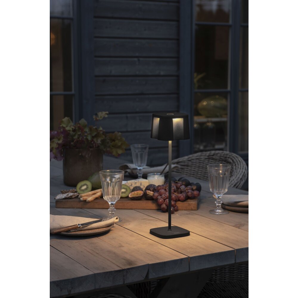 Konstsmide Nice Lámpara de mesa LED Negro, 5 luces main product photo