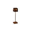 Konstsmide Nice Lámpara de mesa LED Color óxido, 5 luces