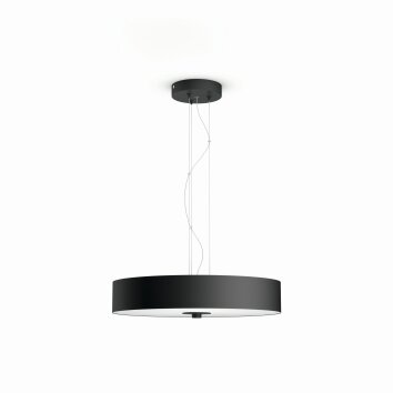 Philips Hue Fair Lámpara Colgante LED Negro, 1 luz, Mando a distancia