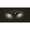Philips Hue Buckram Lámpara de Techo LED Negro, 3 luces, Mando a distancia