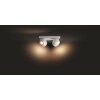 Philips Hue Buckram Lámpara de Techo LED Blanca, 4 luces, Mando a distancia