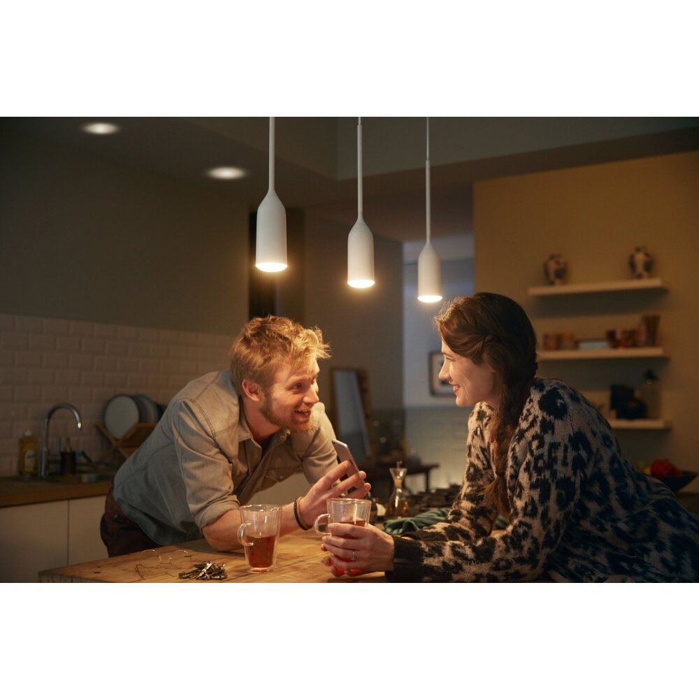 Philips Hue Devote Lámpara Colgante LED Blanca, 1 luz main product photo