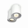 Philips Hue Pillar Lámpara de Techo LED Blanca, 2 luces, Mando a distancia