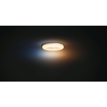 Philips Hue Struana Lámpara de Techo LED Blanca, 1 luz, Mando a distancia
