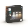 Philips Hue Adore Lámpara empotrable LED Aluminio, 3 luces, Mando a distancia