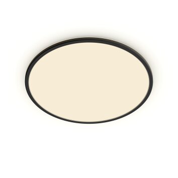 Philips Superslim CL550 Lámpara de Techo LED Negro, 1 luz