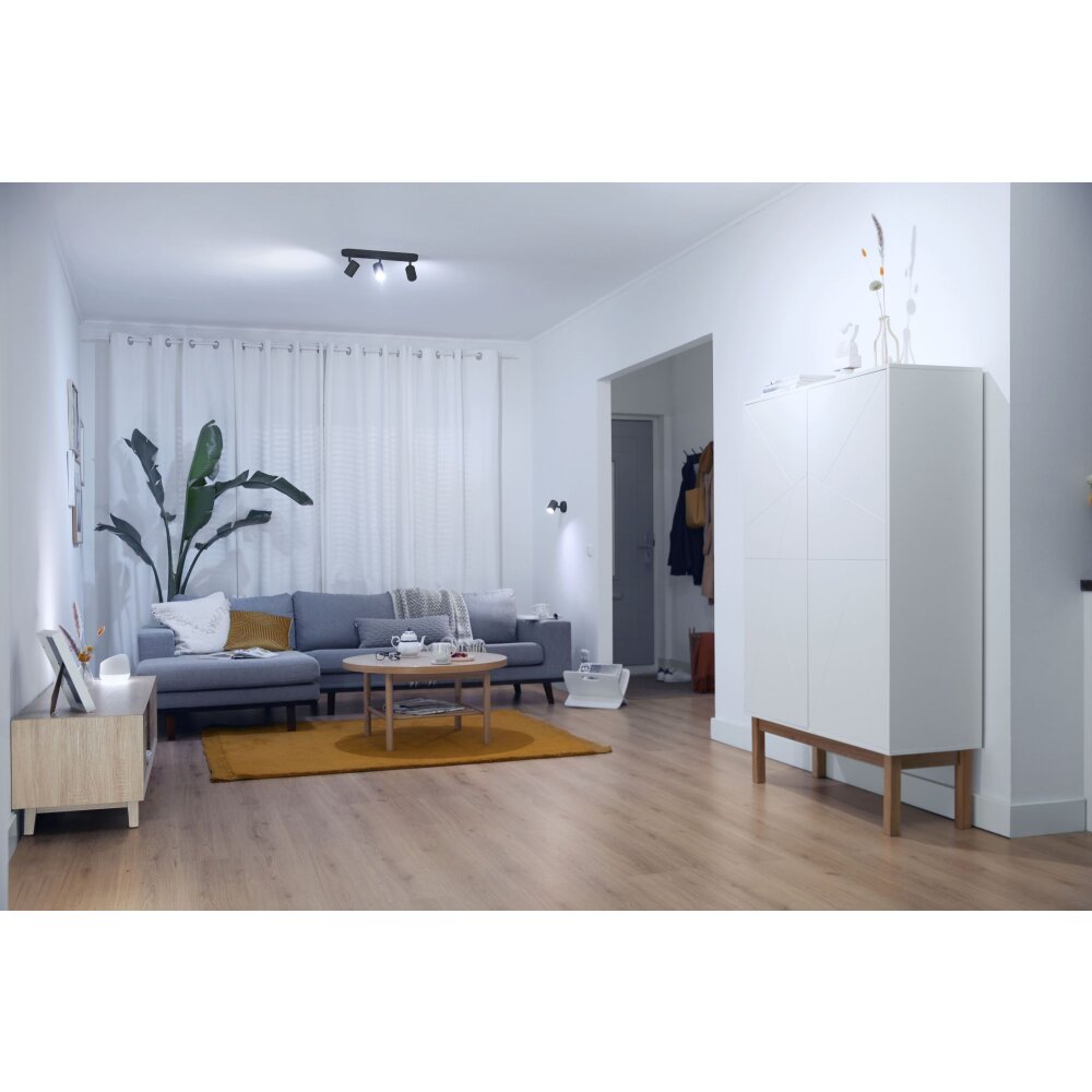 Philips WiZ IMAGEO Lámpara de Techo LED Negro, 3 luces, Cambia de color main product photo
